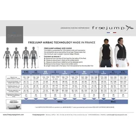 freejump Airbag-Weste M schwarz/weiß/mehrfarbig