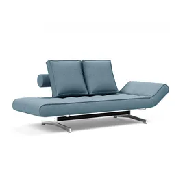 Innovation Living Schlafsofa Webstoff 3-Sitzer Blau