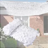 Jolan Tarnnetz Weiß 2m 3m 4m 5m 6m 7m 8m 9m 10m Camouflage Netz,Sonnenschutz Tarnung Netz,Bundeswehr,Jagd,Camping,Fotografie,Partydekoration,Tarnnetz Sichtschutz,Autoabdeckung,White-2x3m(6.6 * 9.8ft)