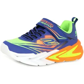 SKECHERS Flex Glow Ultra Kinder Blau/Orange 21
