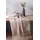 Biederlack Plaid 130 x 170 cm Rosa/Ecru