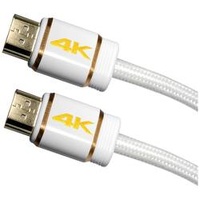 Maxtrack HDMI Anschlusskabel HDMI-A Stecker, HDMI-A Stecker 2.00 m Weiß C 216-2L Ultra HD (4k) HDMI