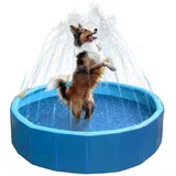 Holland Animal Care Hundepool Hundebecken Splash Sprinkler Pool blau
