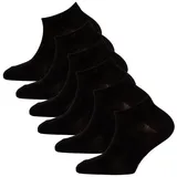 bionmove Sneaker Socken Füßlinge 6er Pack schwarz 27/30