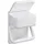 Maximex Toilettenpapierhalter 2 in 1 mit Ablage, aus Kunststoff, inkl. Montagematerial, 16 x 20 x 11 cm