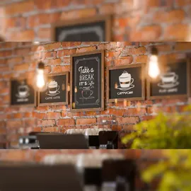 ALLboards Kreidetafel mit Holzrahmen 70x50cm