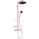 Ideal Standard Duschsystem Alu+ Aufputz mit Thermostat Rosé BD583RO