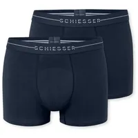 SCHIESSER Cotton Flex Trunks Blau M 2er Pack