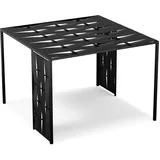Blumfeldt Shade Cove Stoff-Pergola 3x3m Seitenwände, Wetterfest, Einfacher Aufbau, Ganzjährig Nutzbar, Schwarz