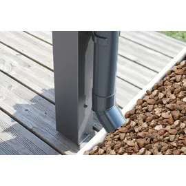 SKANHOLZ Terrassenüberdachung Modena 434 x 257 cm grau
