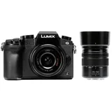 Panasonic Lumix DMC-G70W schwarz + 14-42 mm OIS + 45-150mm OIS