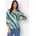 Sieh an 3/4-Arm-Shirt in jade-champagner-bedruckt Gr 40