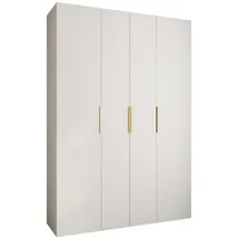 abiks möbel Drehtürenschrank COMO 170 x 245,5 x 50 cm Weiß/Gold
