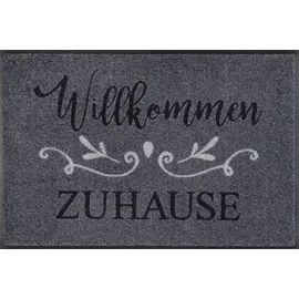 Wash+Dry Willkommen Zuhause 50 x 75 cm Grau