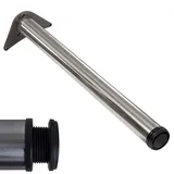 Stahlia Tischbeine höhenverstellbar regulierbar +30mm in Edelstahl Optik für Schreibtisch Esstisch Küchenarbeitsplatte Kindertisch Küche Büro Möbelfüße Füße inkl. Schraubenset | Ø60mm | Länge 560mm