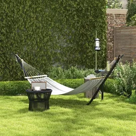 Outsunny Hängemattengestell - 285Lx125Wx110Hcm - Schwarz,
