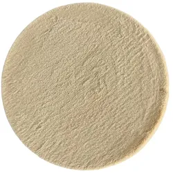 como Hochflorteppich  Bunny , beige , Synthetische Fasern Ø: 80