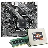 Mainboard Bundle | AMD Ryzen 5 4500 6x3600 MHz, ASUS Prime A520M-K, 8 GB DDR4-RAM, 1x M.2 Port, 4X SATA 6Gb/s, USB 3.2 Gen1 | Tuning Kit | CSL PC Aufrüstkit