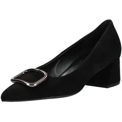 Pumps HÖGL "Högl Pumps Veloursleder", Damen, Gr. 38, schwarz, Veloursleder, casual, Schuhe