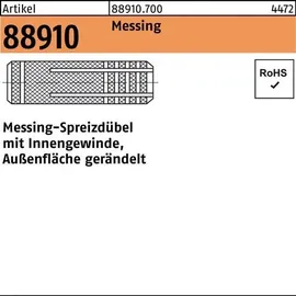 Hörger & Geßler Spreizdübel R 88910 IG M14 /18 x 43 Messing gerändelt 25 Stück