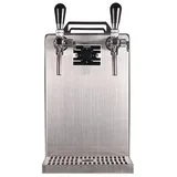 ich-zapfe Untertheken Komplett Set - Zapfanlage, Bierzapfanlage STREAM 50 Bierkoffer, Durchlaufkühler 2-leitig Trockenkühler, bis zu 55 Liter/h - Black Edition, Zapfkopf:ohne,zapfkopf 2:5 Liter Adapter