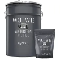 WO-WE 2K Epoxidharz Bodenversiegelung Bodenbeschichtung mit UV-Schutz Klar/Farblos -