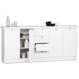 ARGONAUTA Sideboard 200 x 90 x 40 cm Weiß