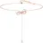Swarovski Lifelong Bow Halskette Schleife Weiß/Rotgold