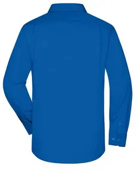 Herren Langarm Business Hemd JN642, königs-blau, Größe L - blau - L