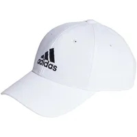 Adidas IB3243 Bball Cap COT Hat Unisex Adult White/Black