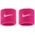 Nike 2er Pack NIKE Swoosh Classic Schweißbänder 639 - vividpink/white