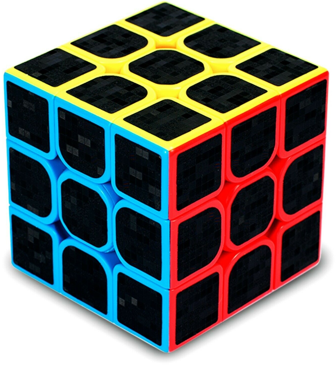 3X3 Mini Zauberwürfel Magic Cube Puzzle Speed Cube Kohlefaser Magisch Würfel X 2 