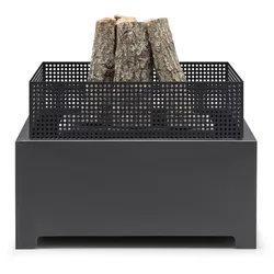 The Favilla Feuerschale aus Stahl, schwarz – Wetterfest & sofort einsatzbereit 16 kg, 55x55 cm