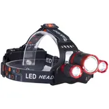 Libox Akku-Stirnlampe Kopflampe 1xT6+2xXPE LB0106