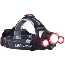 Libox Akku-Stirnlampe Kopflampe 1xT6+2xXPE LB0106