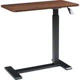 [en.casa] Schreibtisch Klirg Walnussoptik / Schwarz