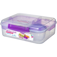 Sistema Bento Lunch TO GO Rechteckig Box 1,65 l Blau, Transparent 1 Stück(e)