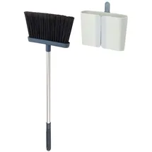 Joseph Joseph Besen CleanStore blau mit Wandhalterung und ausziehbarem Stiel