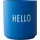 DESIGN LETTERS Kaffeetasse 0,25 l Kobaltblau
