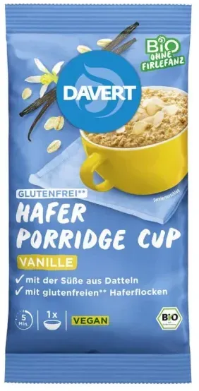 Davert Porridge-Cup Vanille bio