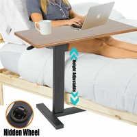 Beistelltisch Metall Holz Sofatisch Bett Laptop Kaffee Tisch Höhenverstellbar