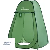 Pop-Up Duschzelt 1,9m UV-Schutz Wasserfest Schwarz 2kg Le
