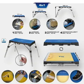 BRILLIANT TOOLS 4in1 Universal Werkbank