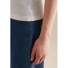 Seidensticker Shirttop Ohne Arm Rundhals Uni weiß XL (42)