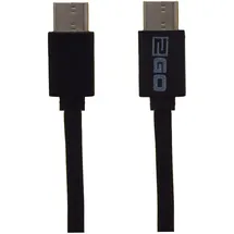 2Go Lade-/Datenkabel USB-C auf USB-C schwarz,