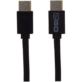 2Go Lade-/Datenkabel USB-C auf USB-C schwarz,
