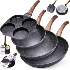 OEM Granitpfannen-Set 4-tlg. 20 cm + 24 cm + 28 cm