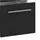 VCM Waschbeckenunterschrank Flandu 2 Schubladen 61 x 51 x 32 cm Schwarz
