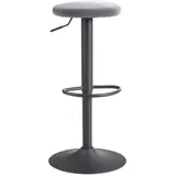 MID.YOU Barhocker, grau schwarz Eisen Polyester B/H/T: ca. 40x79x40 cm, - grau, schwarz