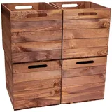 Kistenkolli Altes Land Allzweckkiste 4er Set 127,0 l braun